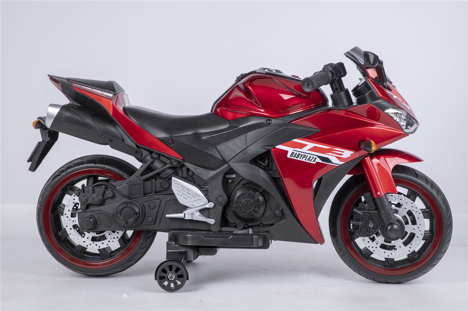 Kids Ride on Dirt Bike 12V Electric Motorcycle for Child w/ Training Wheels LED