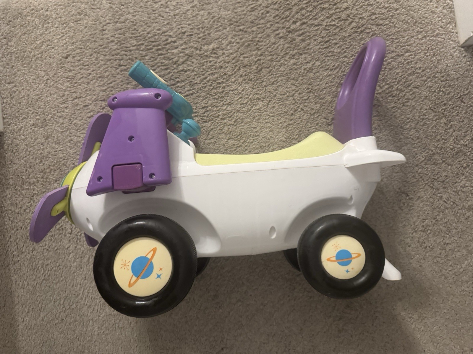 Kiddieland Disney Toy Story 4 Buzz Light year Battery-powered-ride-on Airplane