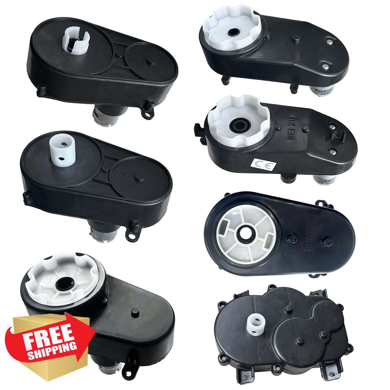 JRRXM 24V NO.7 Steering Wheel Motor Gearbox for Kids Ride On Toys