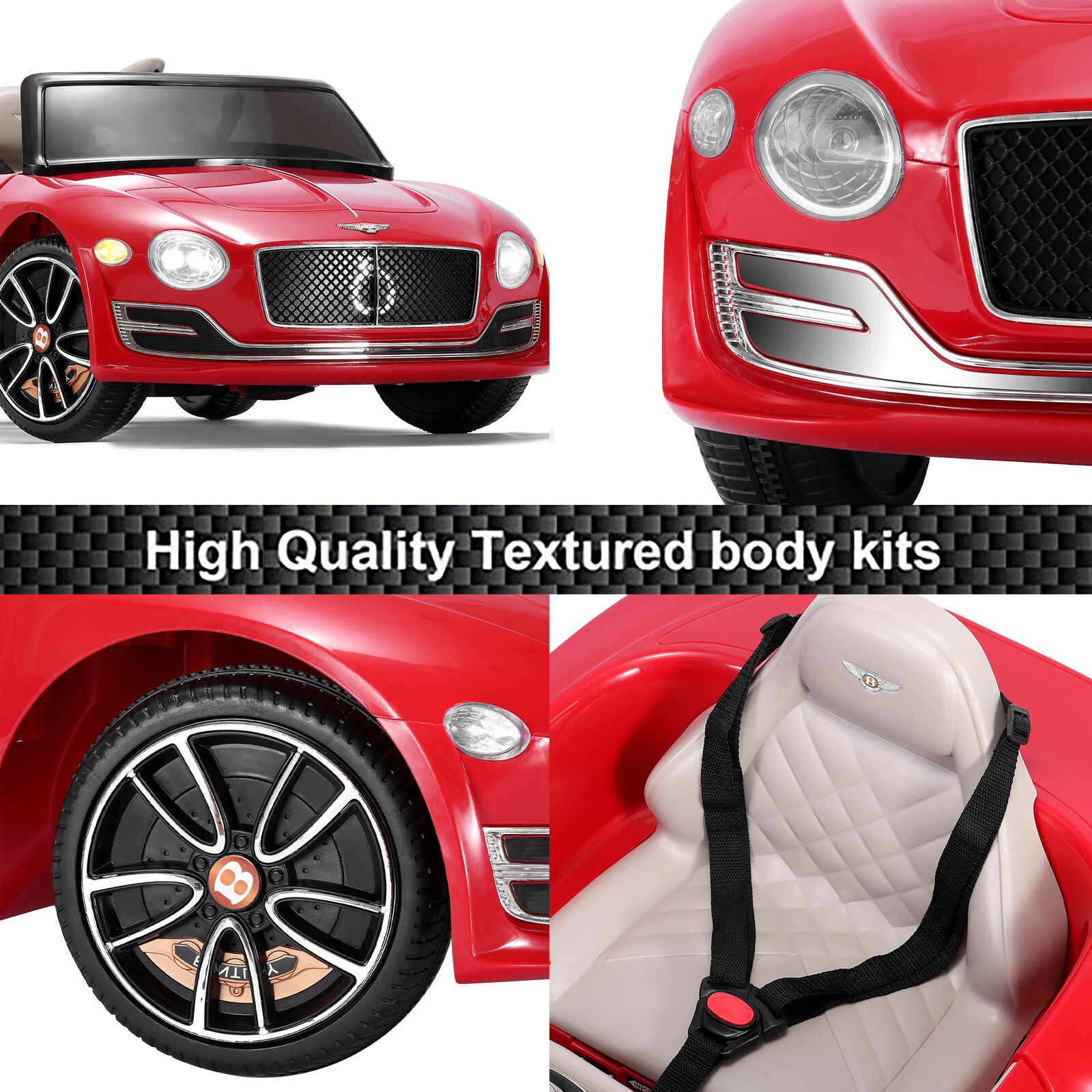 LICENSED Bentley Style Kids Electric Ride On Car Toys 12V 2.4G Remote Control