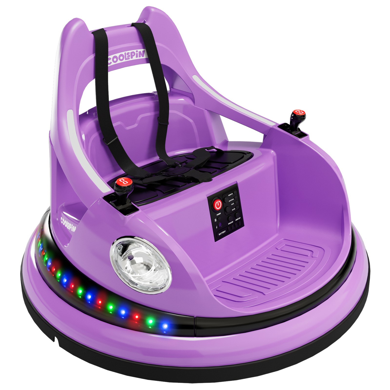 12V Electric Ride On Bumper Car for Kids Toddlers with Remote Control & Music