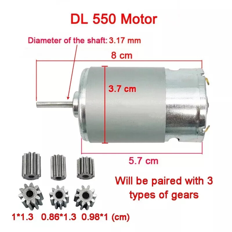 555 24V Motors For Children Electric Car Toy DL 555-C 24V High Speed High Power