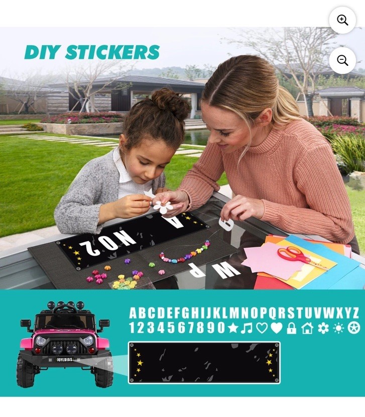 JOYLDIAS Kids Ride on Truck Electric Car w/ Bluetooth Remote Control MP3 Player