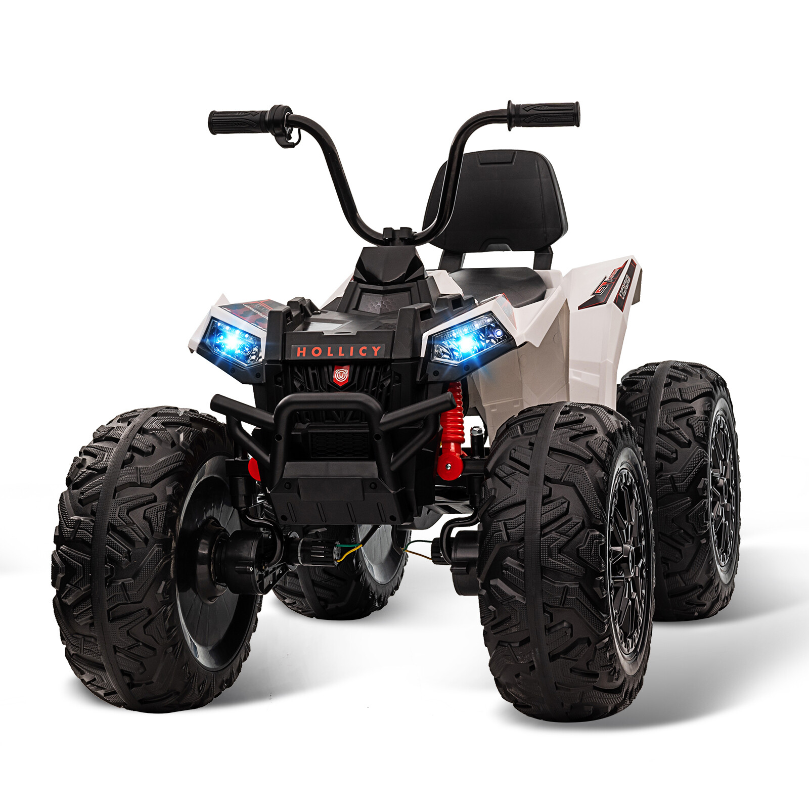 Kids ATV Car, 24V Ride On Car 4WD Quad Electric Vehicle, 4x80W Powerful Engine