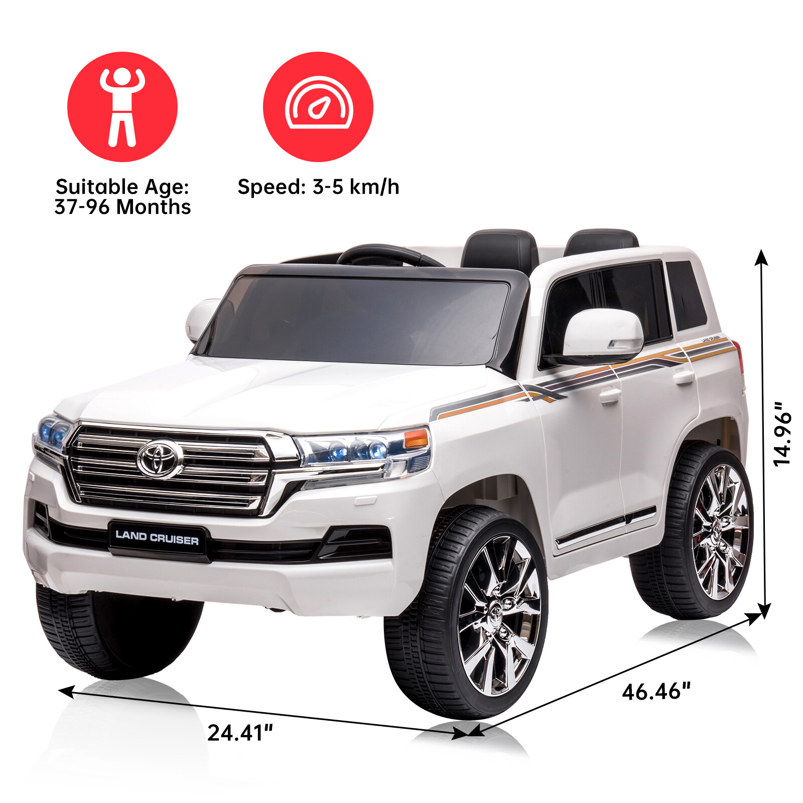 24V Four-Wheel Drive Children’s Electric Car, 4×4 Off-Road Four-Wheel Vehicle
