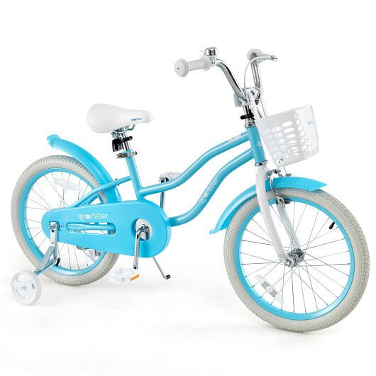 14/16/18 Inch Kids Bike with Dual Brakes and Adjustable Seat-18 inches – Color: