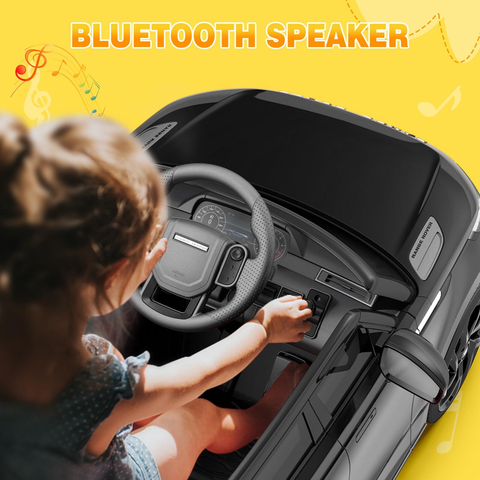 12V Ride On Toys for Kids 3-8 with Mp3 Player Rocking Electric Car with Remote