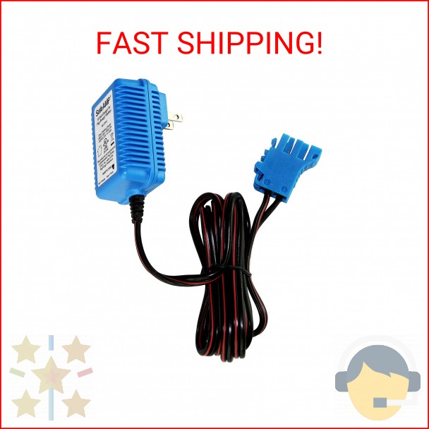 SafeAMP 12 Volt UL Listed Battery Charger Compatible with Peg Perego® 12V Batter