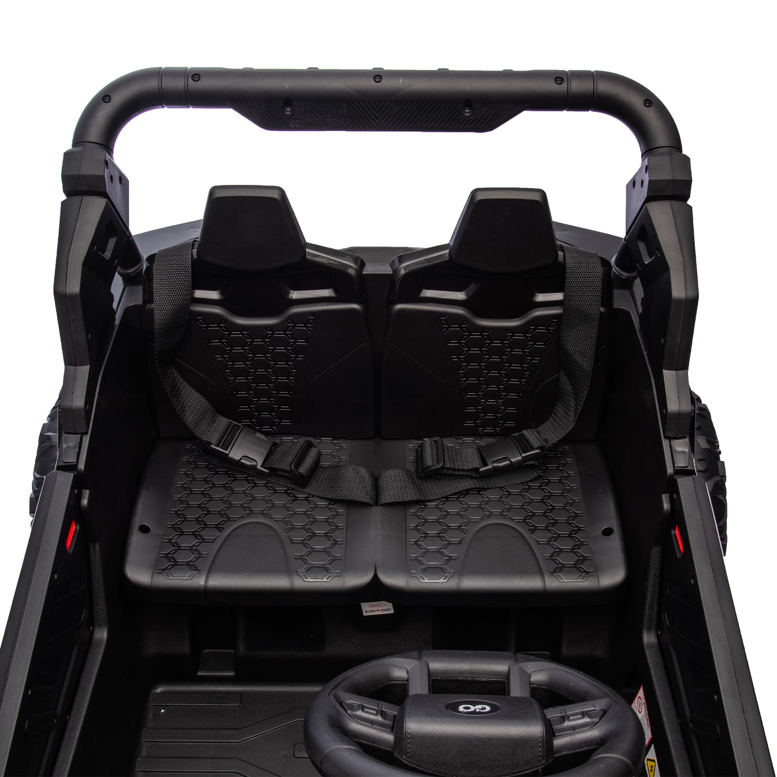 Black 24V Kids Electric Car 2 Seater Ride on Toy Battery Power w/ Parent Remote