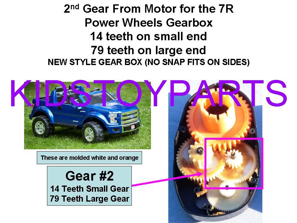 DYNATRAX ALSO FIT Power Wheels Gear #2 7R 14/79 Gearbox Mustange Corvette JEEP