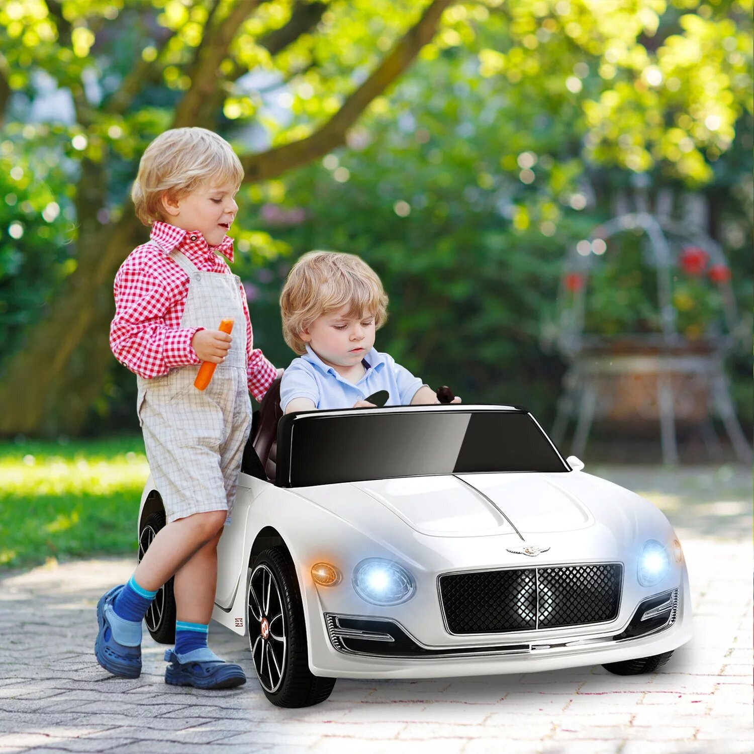 12V Kids Electric Ride On Car Bentley Licensed Toys 4 Wheels LED w/Parent Remote