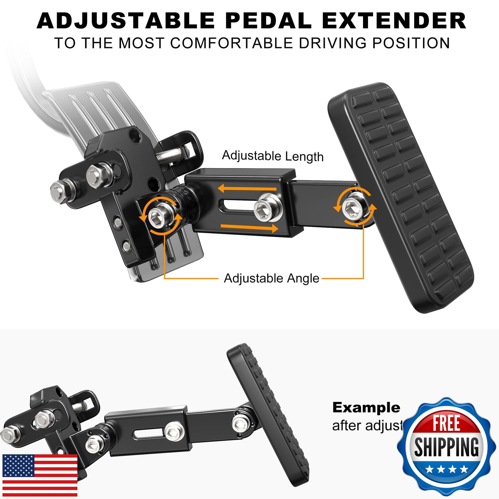 Gas and Brake Pedal Extenders for Short Drivers People Driving Cars, G