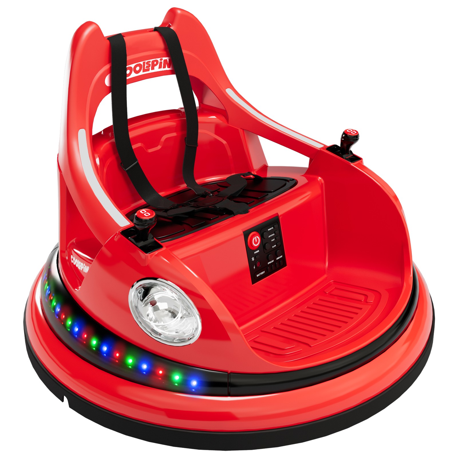12V Electric Ride On Bumper Car for Kids Toddlers with Remote Control & Music
