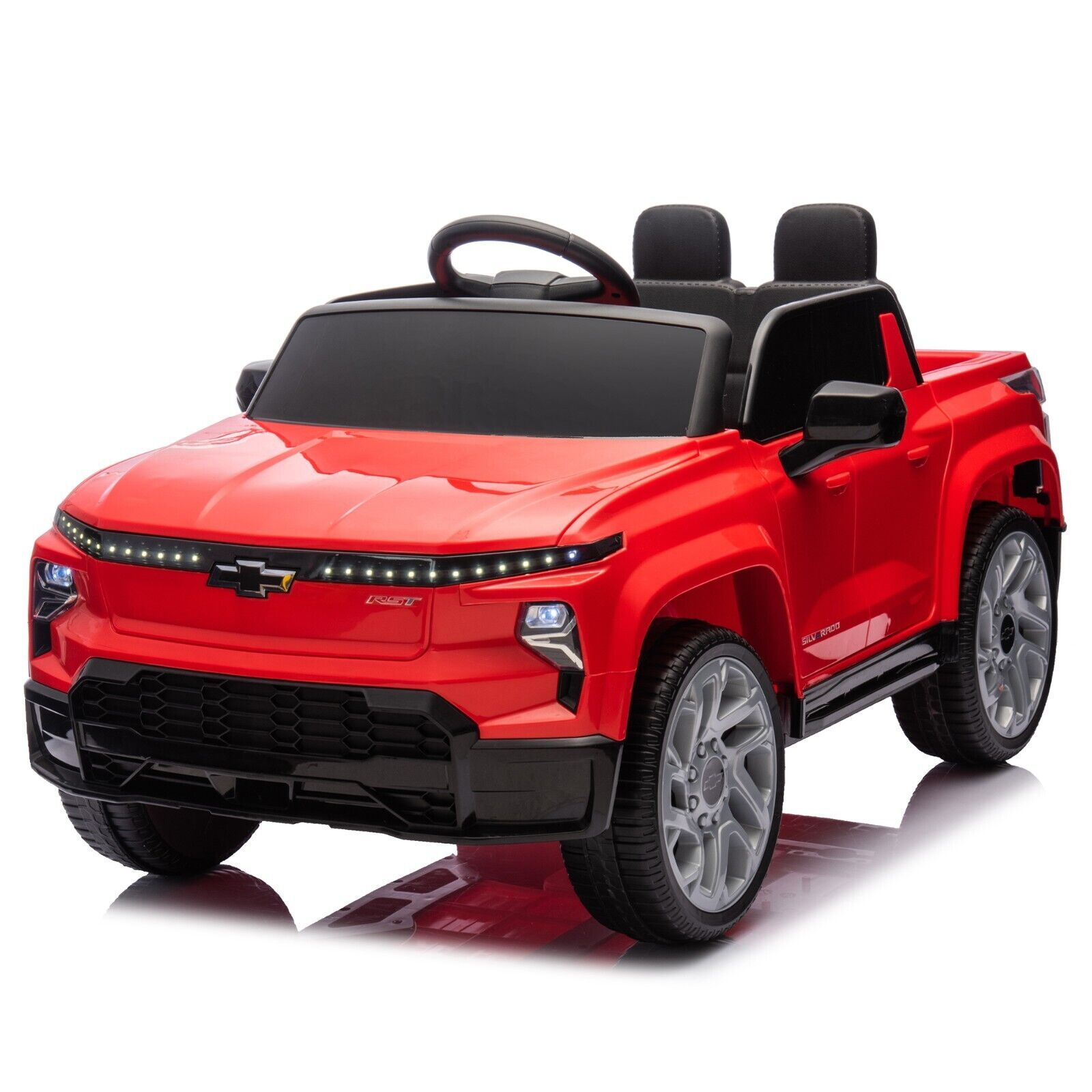Licensed Chevrolet Silverado Ride On Truck 24V 2 Seater Electric Car with Remote
