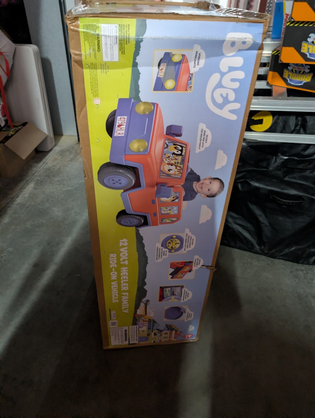 🎉Bluey 12 Volt Ride-On Vehicle Kids Jeep Battery Powered 🆕