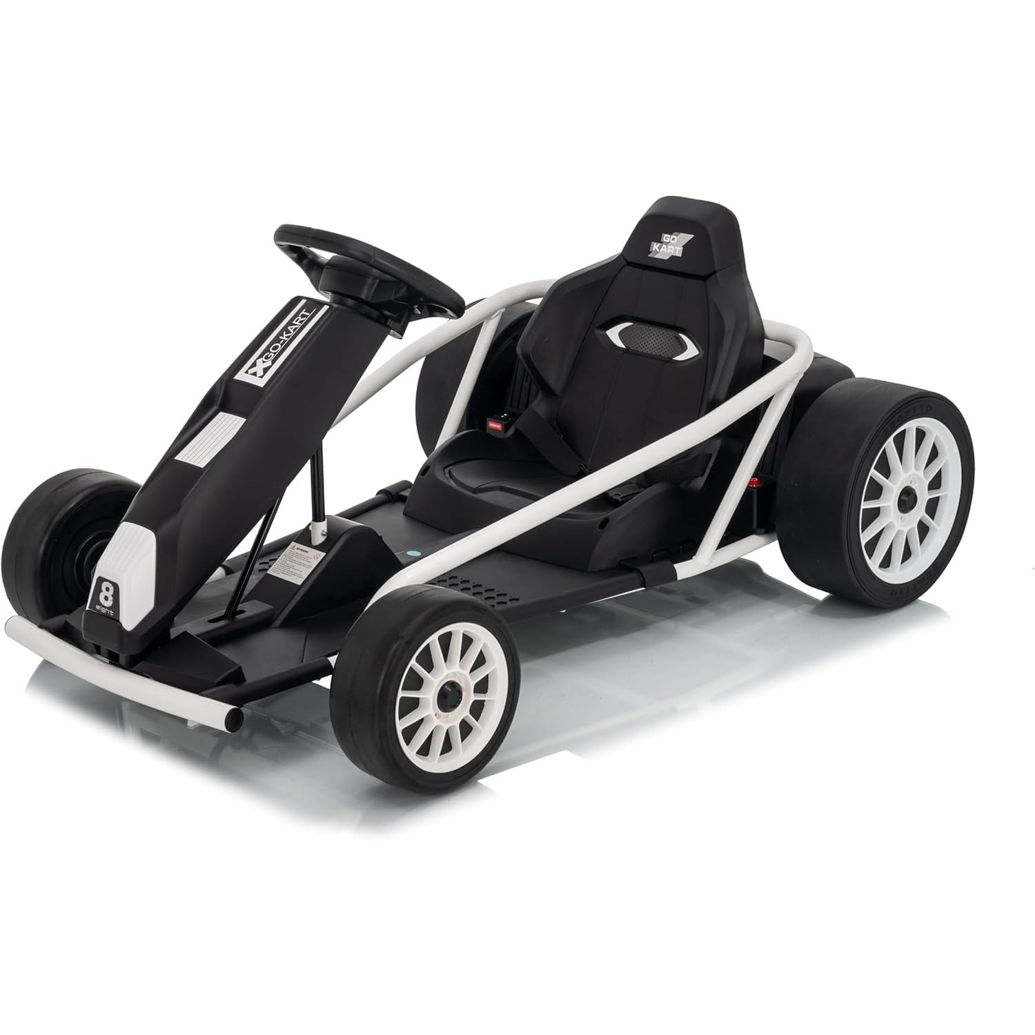 24V Kids Go Kart Electric Ride,Dual 250W Motors, 9Ah Battery, Fast 8MPH Drifting
