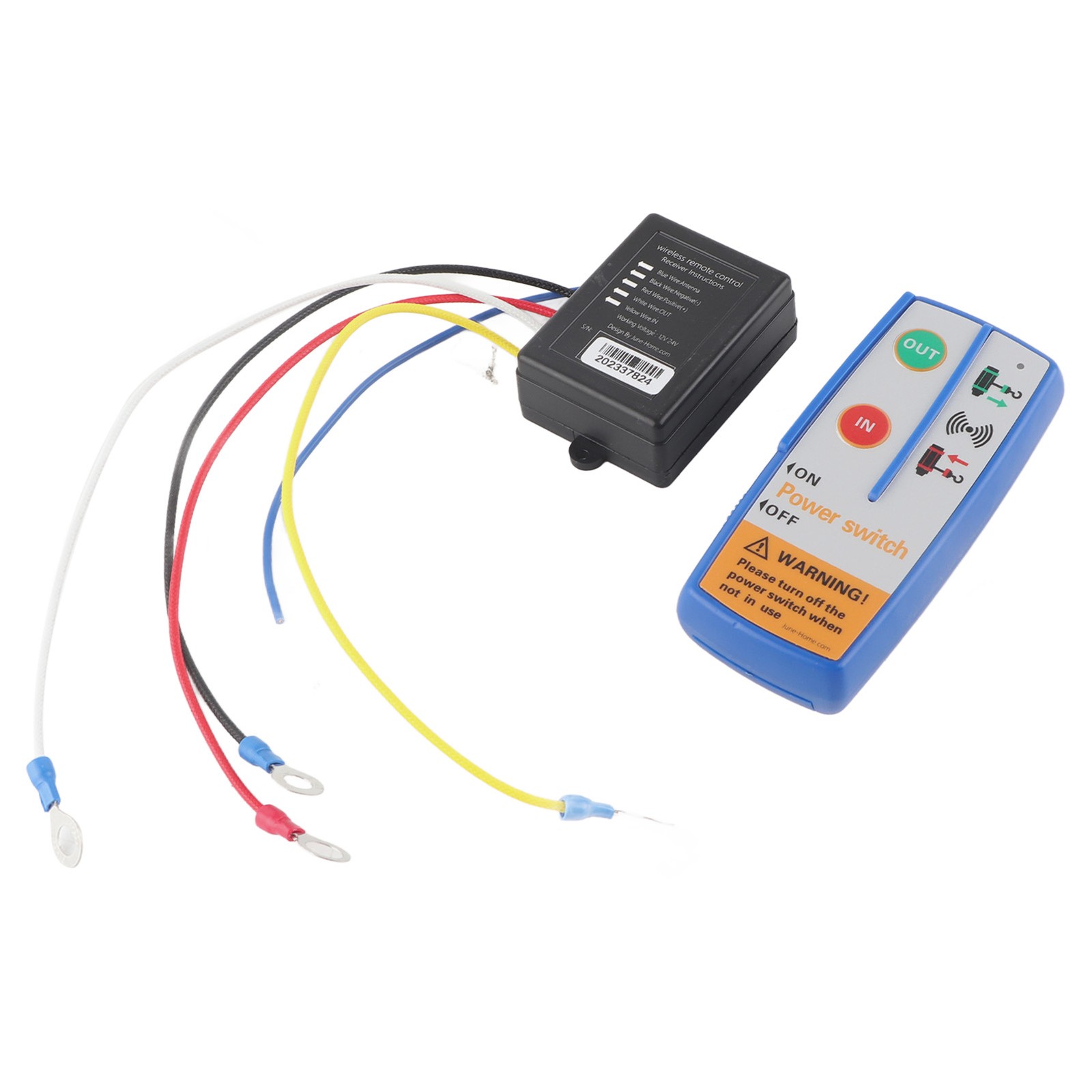 Wireless Winch Transmitter For Truck ATV SUV Remote Control System MRQS