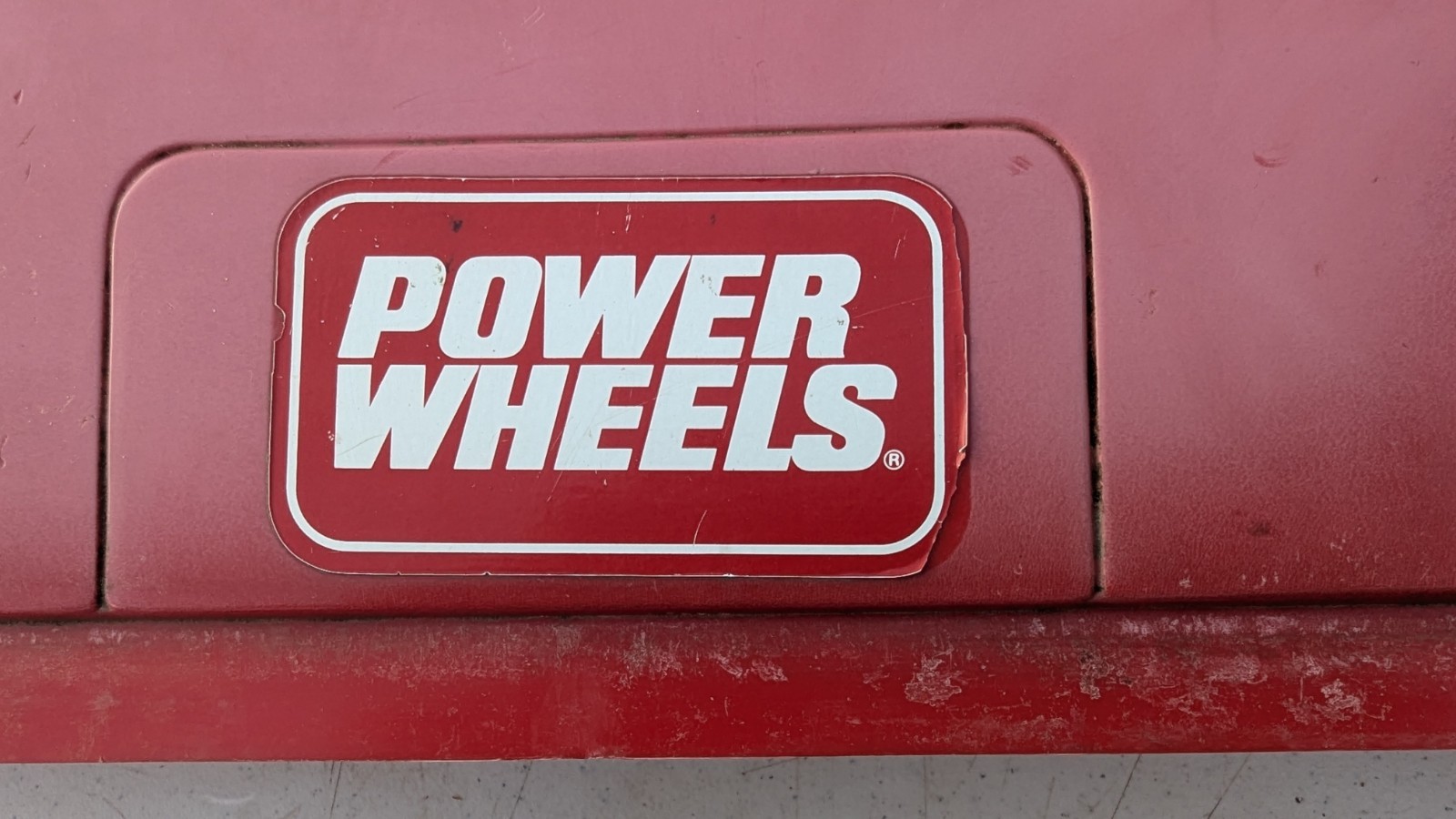 Power Wheels C4 Corvette Red Rear Trunk Cover