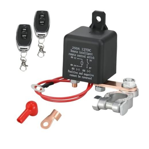 12V Negative Disconnect Switch with Anti 250A – Remote Battery Disconnect Switch