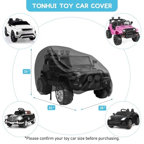 Kids Ride-On Toy Car Cover, Outdoor Wrapper Resistant 52″ x 28″ x 24″