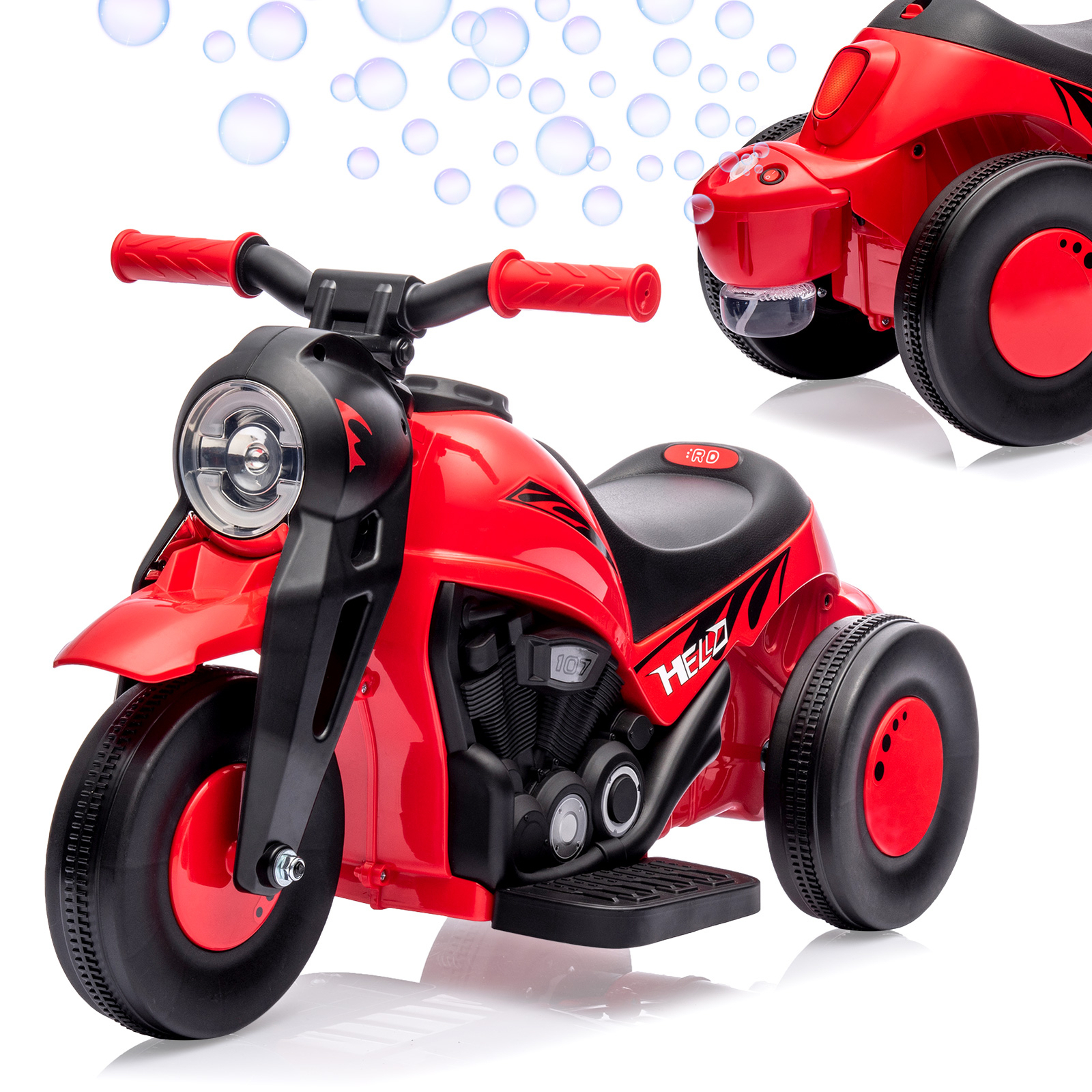 Kids Electric Motorcycle 6V Battery Powered Ride On Motorbike Toy for Boys Girls
