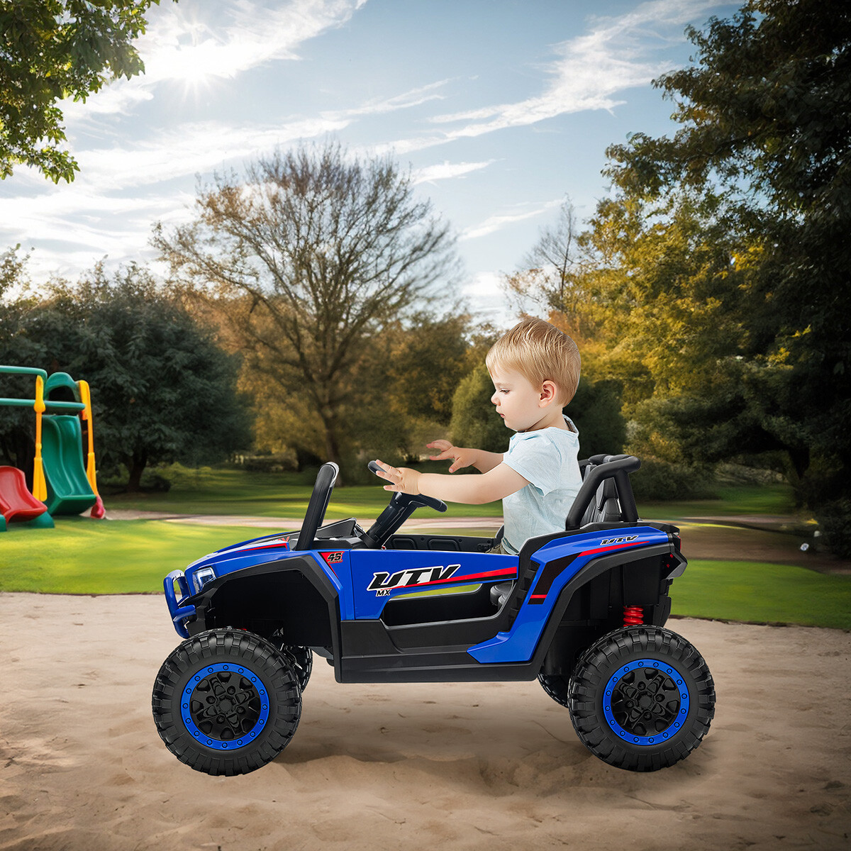 12V Kids Ride On Car 2 Seater Electric Vehicle Toy Truck w/Remote Control US