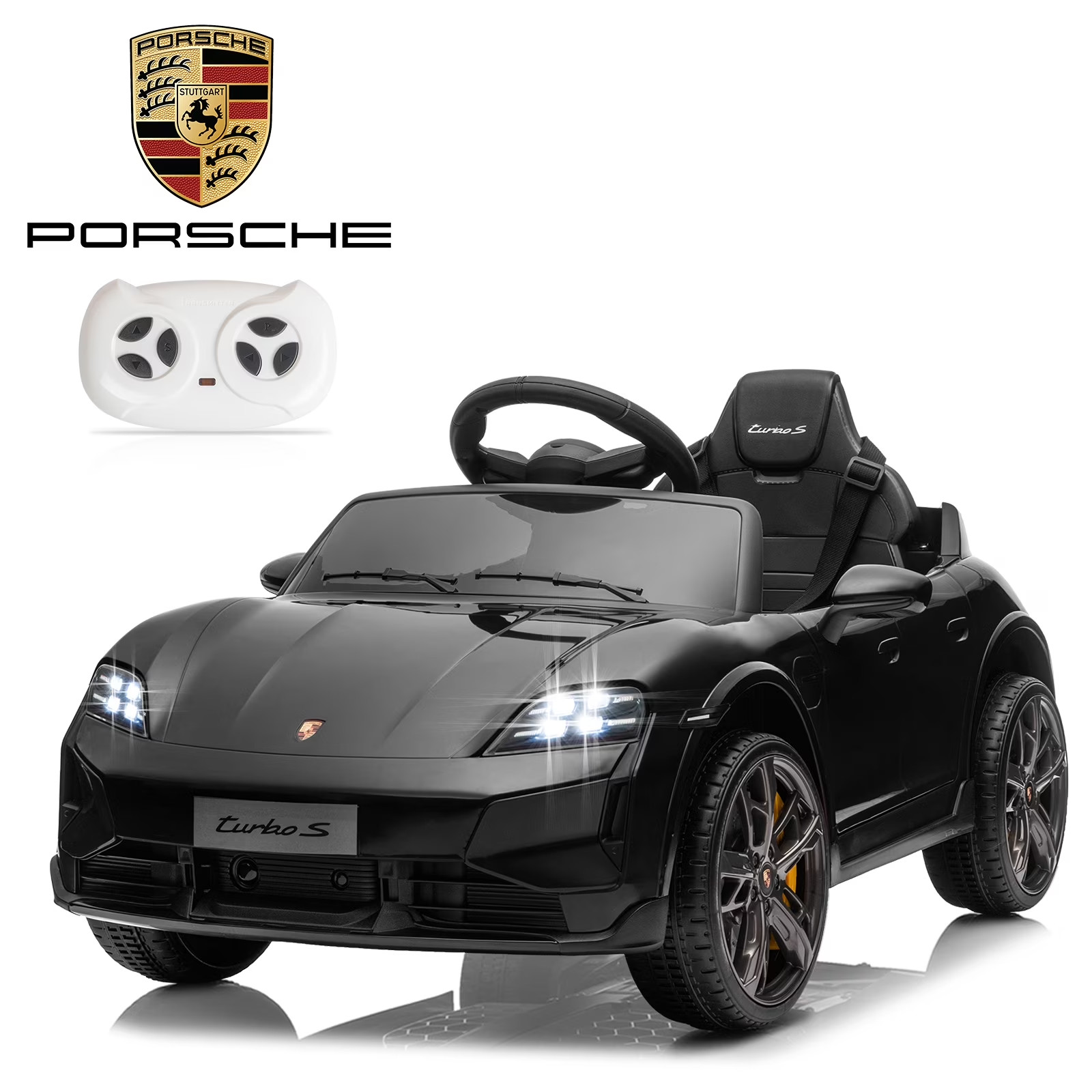 Kids Ride On Car Porsche Taycan 12V Electric Battery Powered Choose Your Color