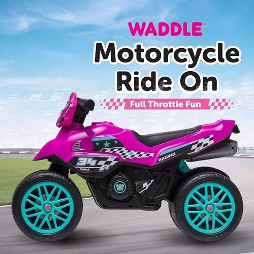 Kids Motorcycle Balance Bike – Toddler Ride-On Toy with Sounds, Wide Wheels, Foo
