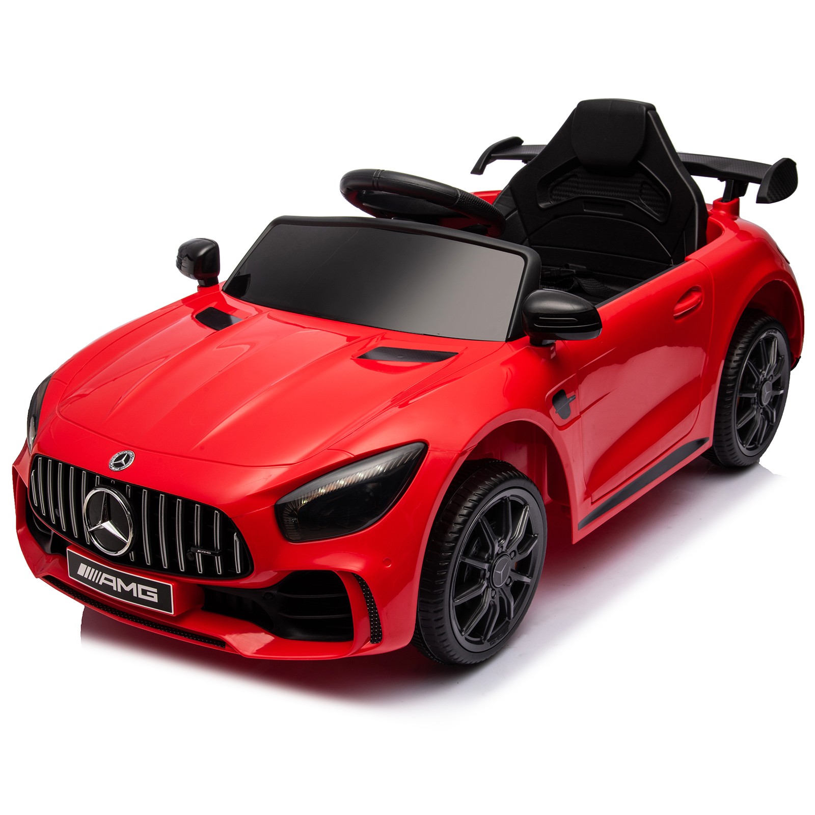 Kid Toddler 12V Licensed Mercedes-Benz Electric Ride on Car Toy with Remote Red
