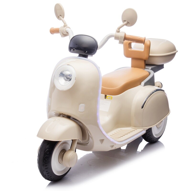 12V Kids Ride On Three-Wheel Electric Motorcycle W/Bluetooth Music For 3-6 Years