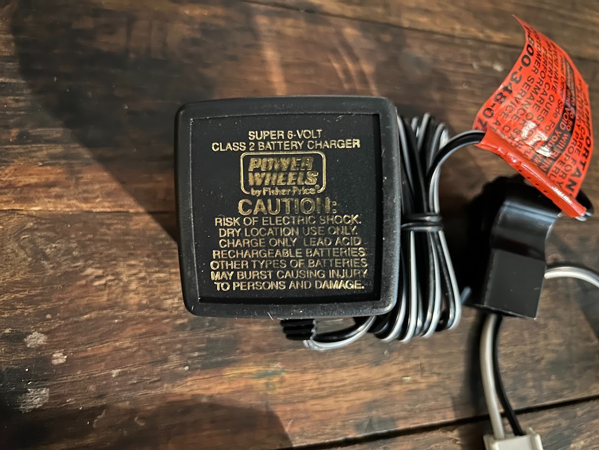 New Power Wheels 6-Volt Super 6-Volt Battery Charger 00801-0974
