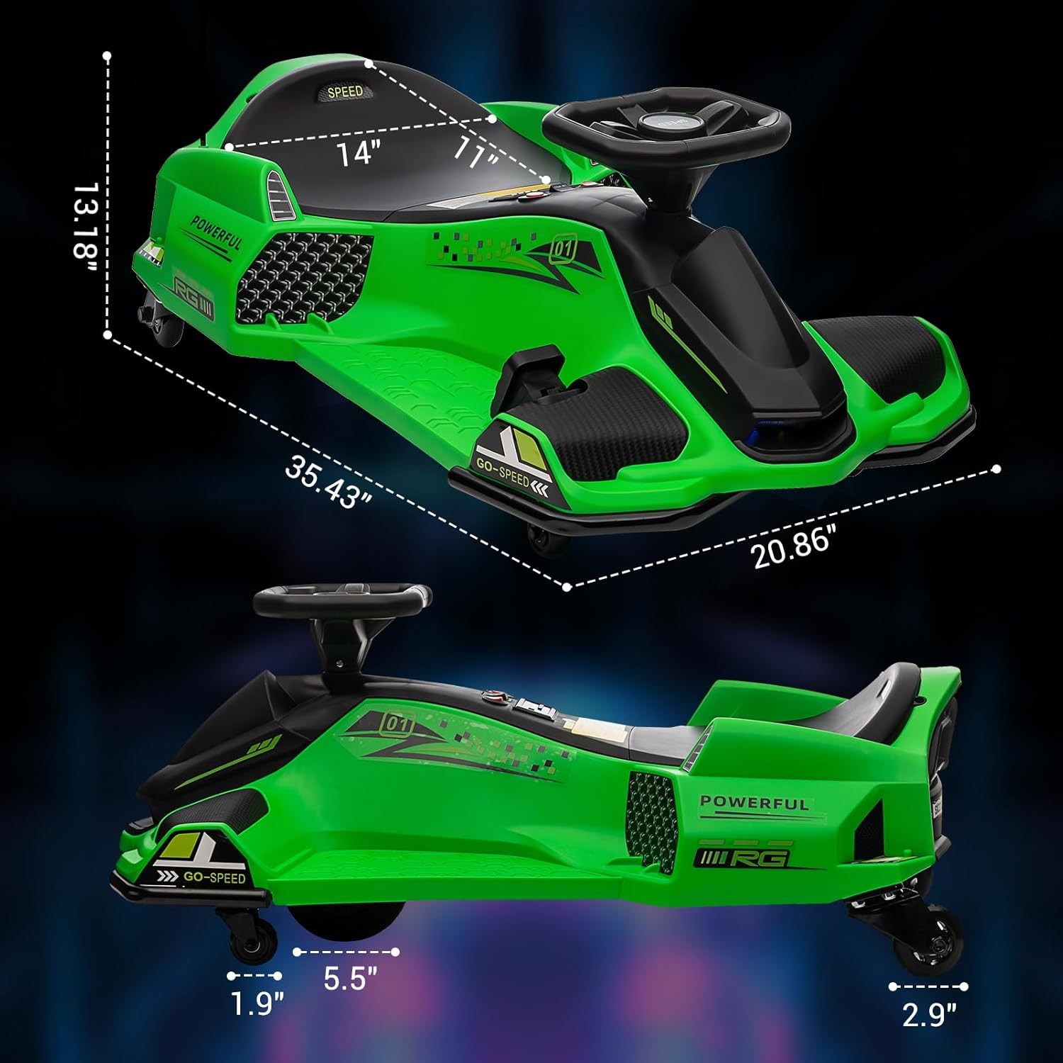 High-Speed RC Drift Car 12V – Ages 8+ Electric Racing Toy, for Birthday Present