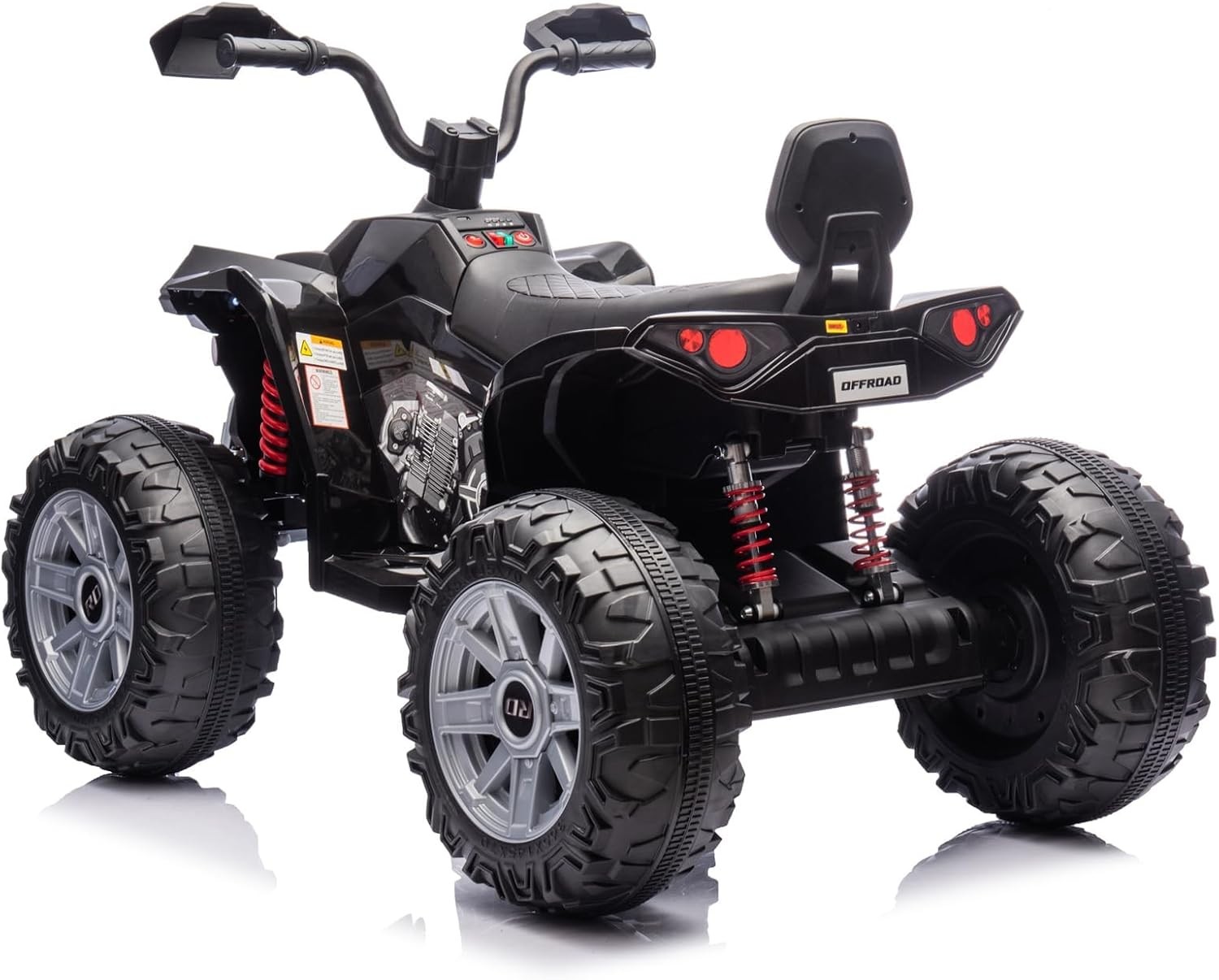 24V Kids Electric ATV 2 Seats,Dual 500W Motors, LED, Music Player, Bluetooth USB
