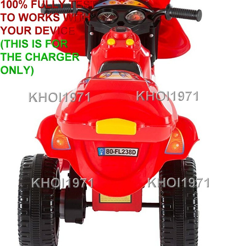 WALL charger AC adapter FOR 80-FL238D-R QVC Lil RIDER Trike bike 3-WHEEL ride on