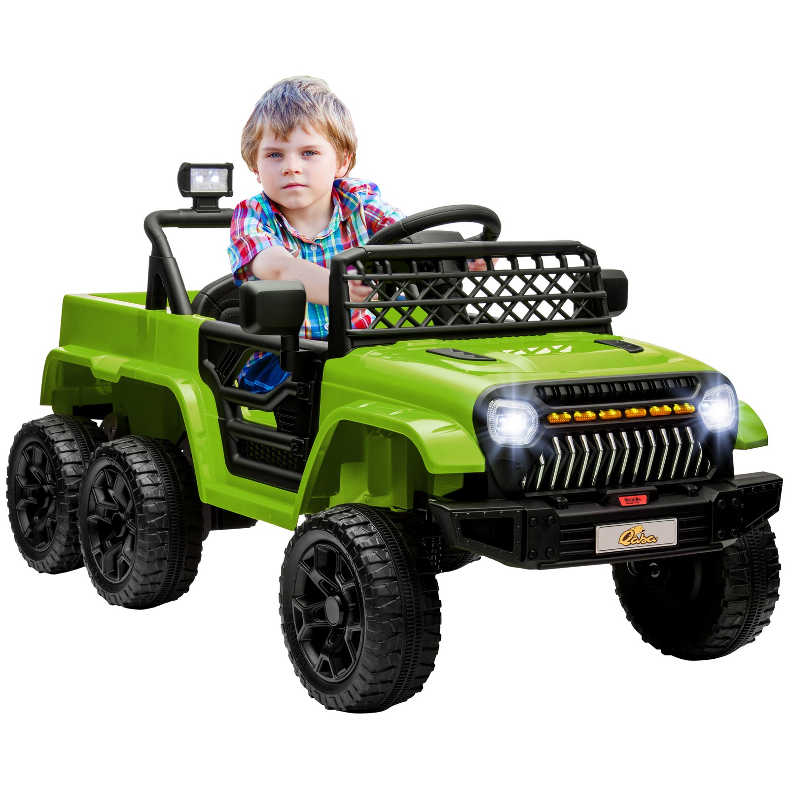 12V Kids Electric Car w/ 2WD/4WD Switch, Remote Control, Camouflage