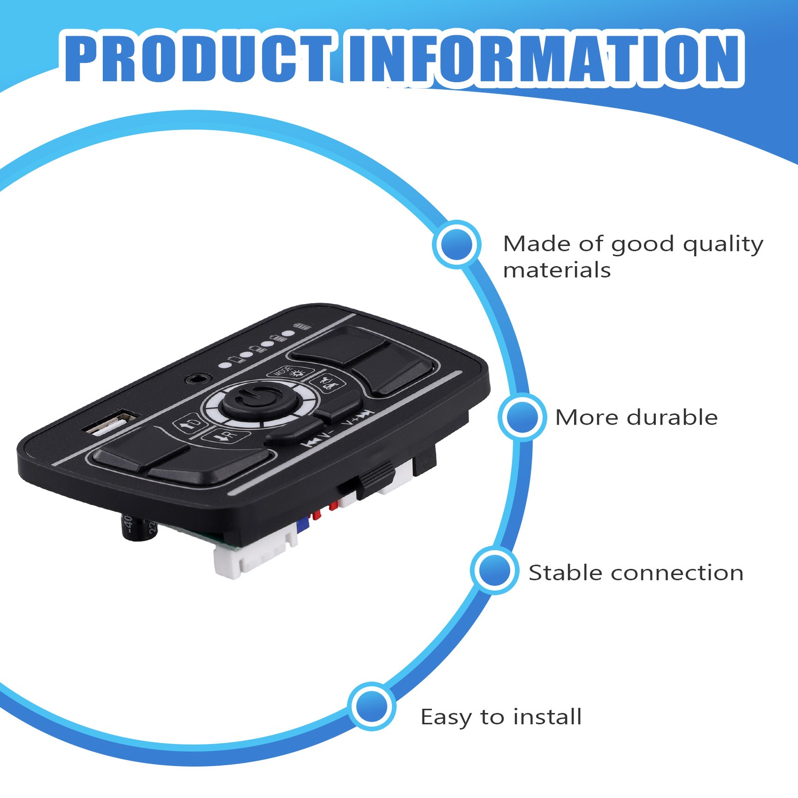 Children’S Electric Car Central Control Panel Multi Functional Bluetooth8192
