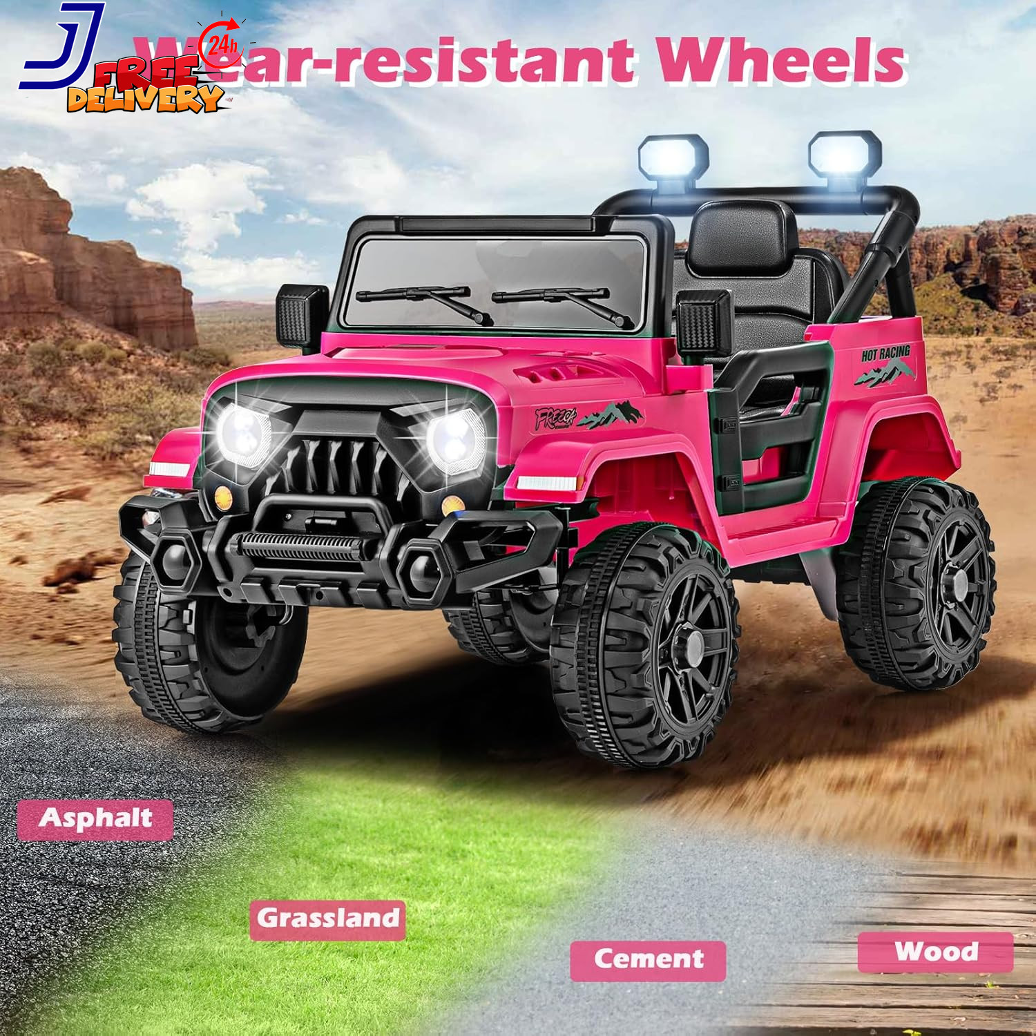 12V Kids Ride on Toy Electric Car Battery Power Wheel Truck w/Remote Control LED
