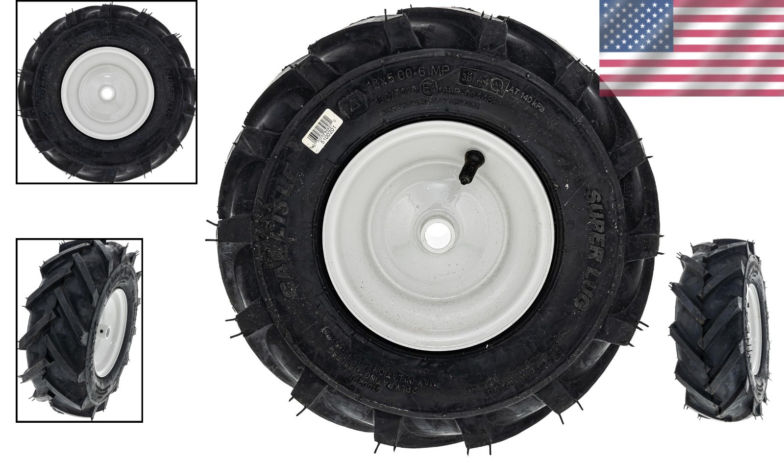 Durable 13 Inch Wheel Replacement Part for Garden Tiller – Fits Numerous Models