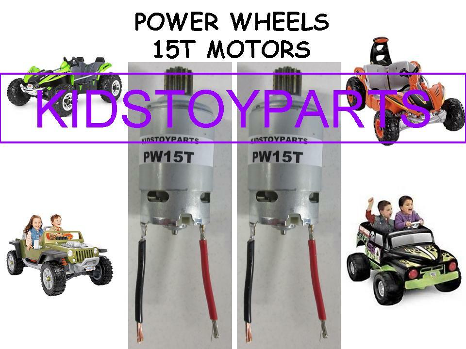 2 FASTER DYNATRAX MOTORS 15 16 17 ALSO FITS 7R POWER WHEELS CADILLAC ESCALADE