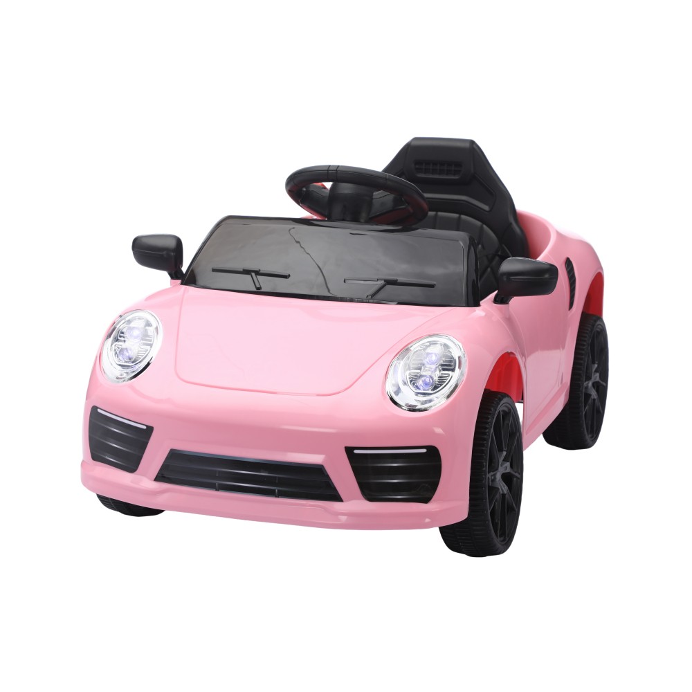 Electric Ride On Car w/ Remote, Pink Swing Seat for 3-5 Year Old Kids