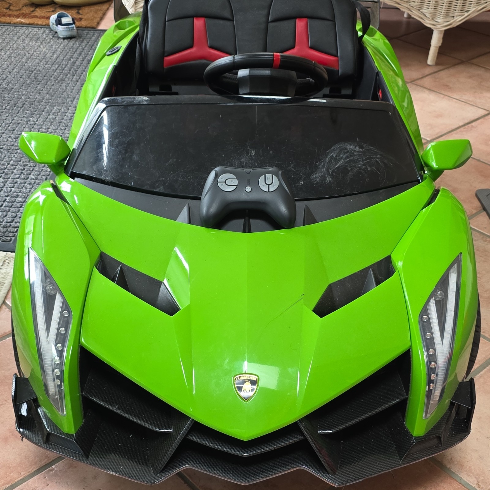 Lamborghini Green Battery-Powered Ride-On Car w/ Remote, Bluetooth, 2W or 4W