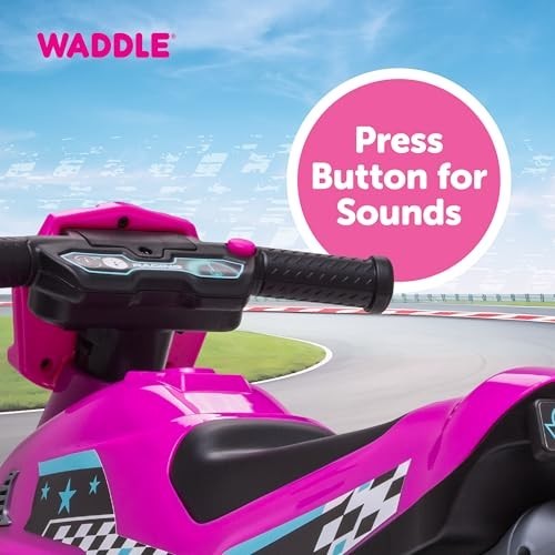 Kids Motorcycle Balance Bike – Toddler Ride-On Toy with Sounds, Wide Wheels, Foo