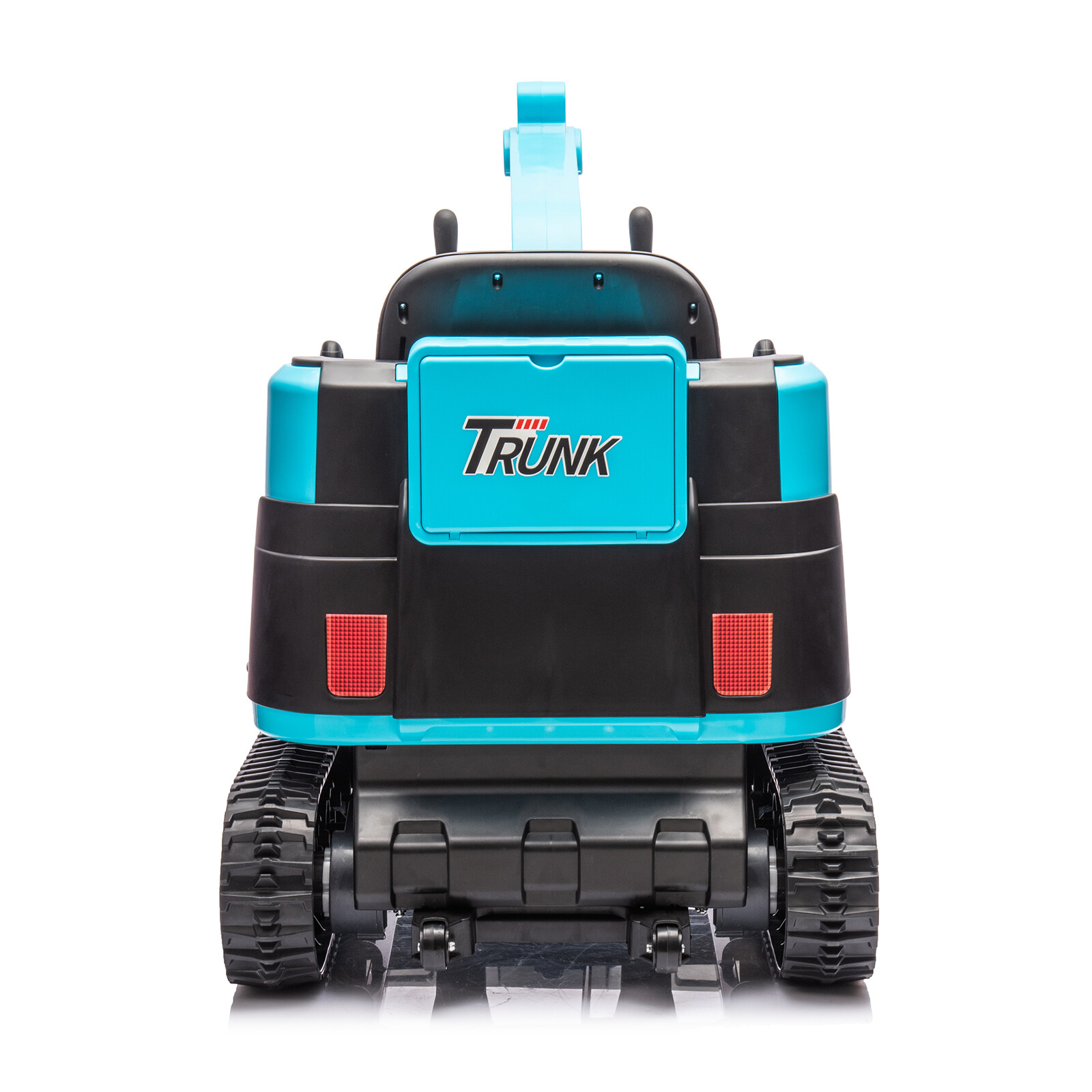 JOYLDIAS Blue 360° 12V Battery Kids Ride On Excavator & Bulldozer w/MP3,Remote