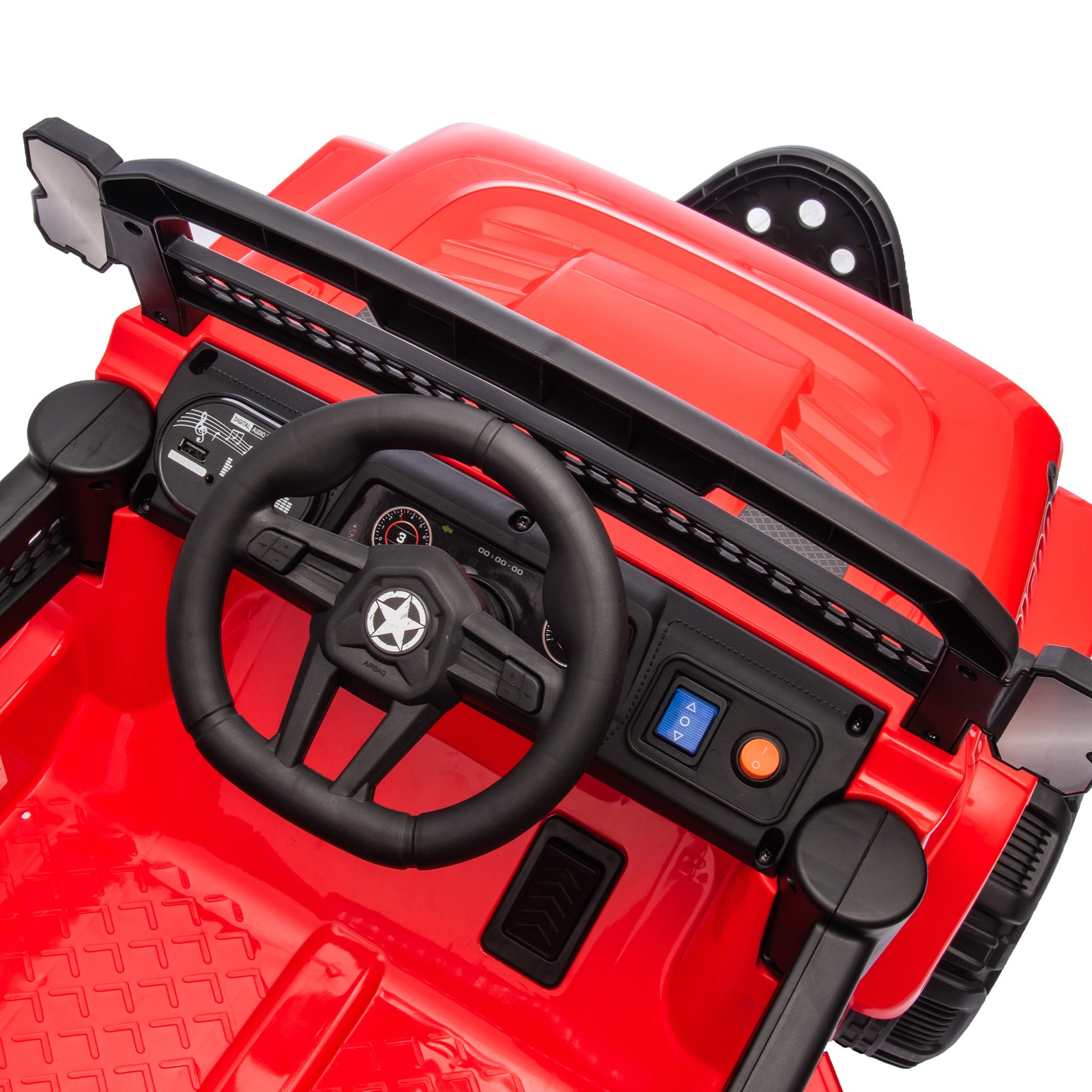 12V Kids Ride On Electric Truck Car W/Parents Control,2WD,Four-wheel suspension