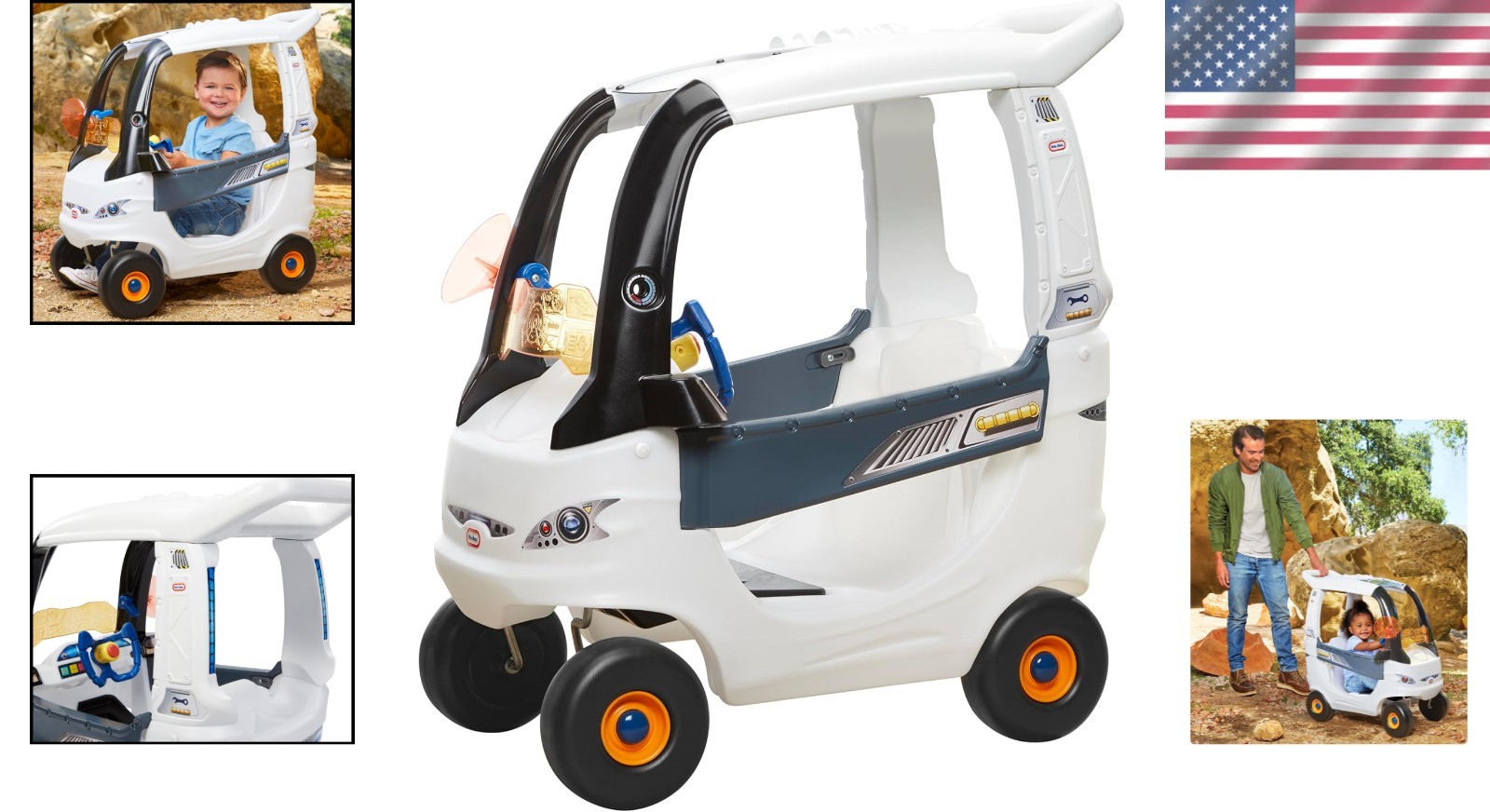 Adventure Rover, Indoor/Outdoor Space Ride-On w/Sound FX, Kid and Parent Powe…