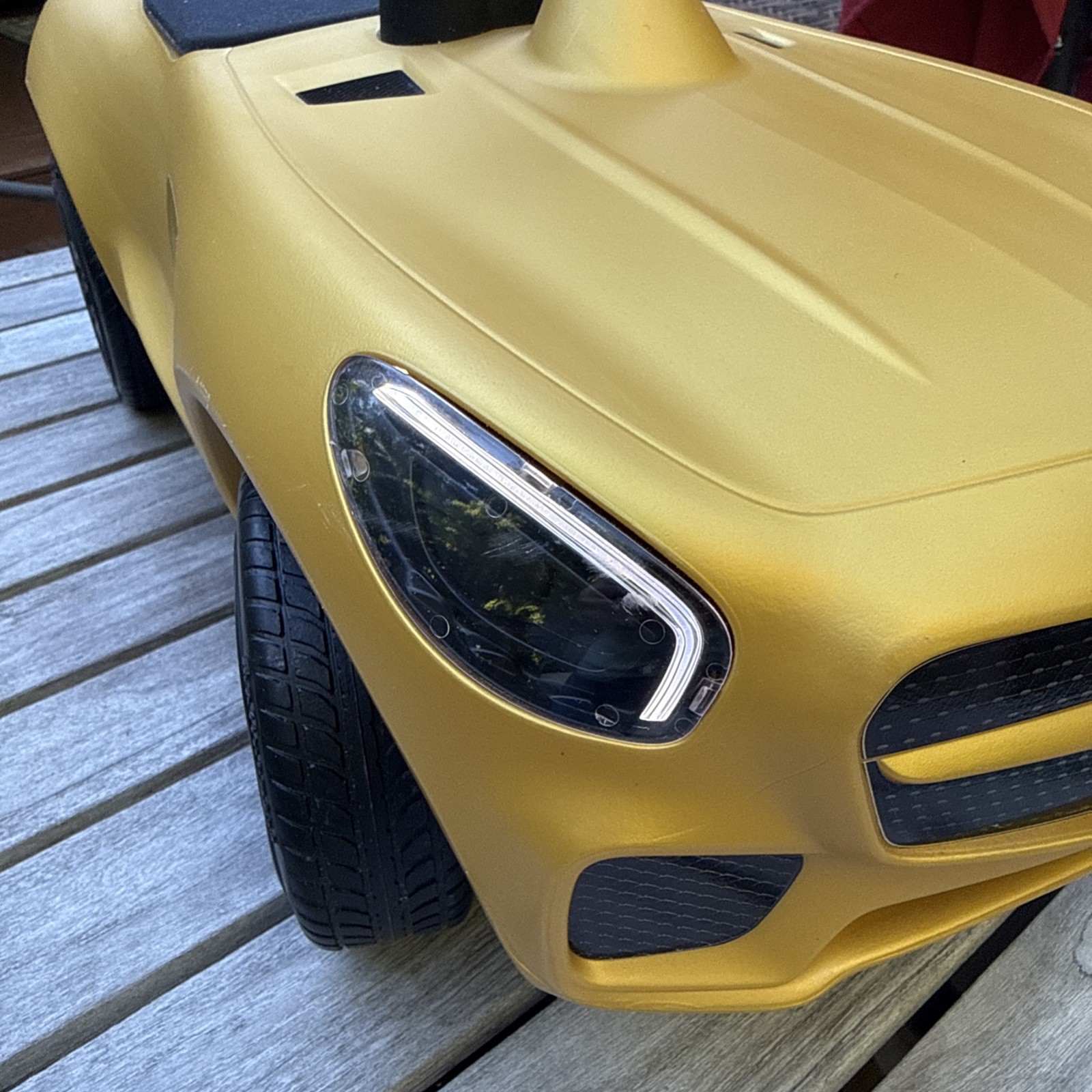 Mercedes-Benz AMG GT Bobby Car Ride-On Toy Car Gold – Genuine Licensed Model