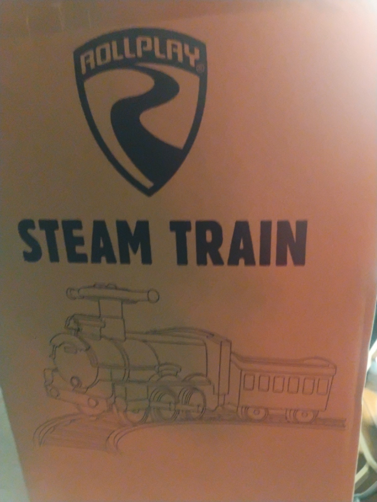 ROLLPLAY , Steam Train Ride ON ,Tracks , 6 VOLT, 2-5 Yrs , 45lb Max Weight