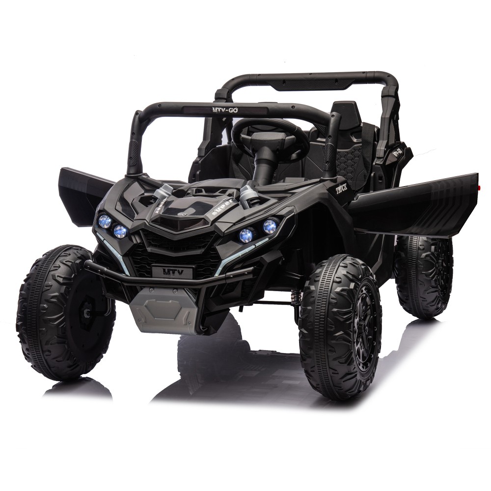 24V 2-Seater Kids Ride On UTV W/Parents Remote Control,4-Wheel Suspension for