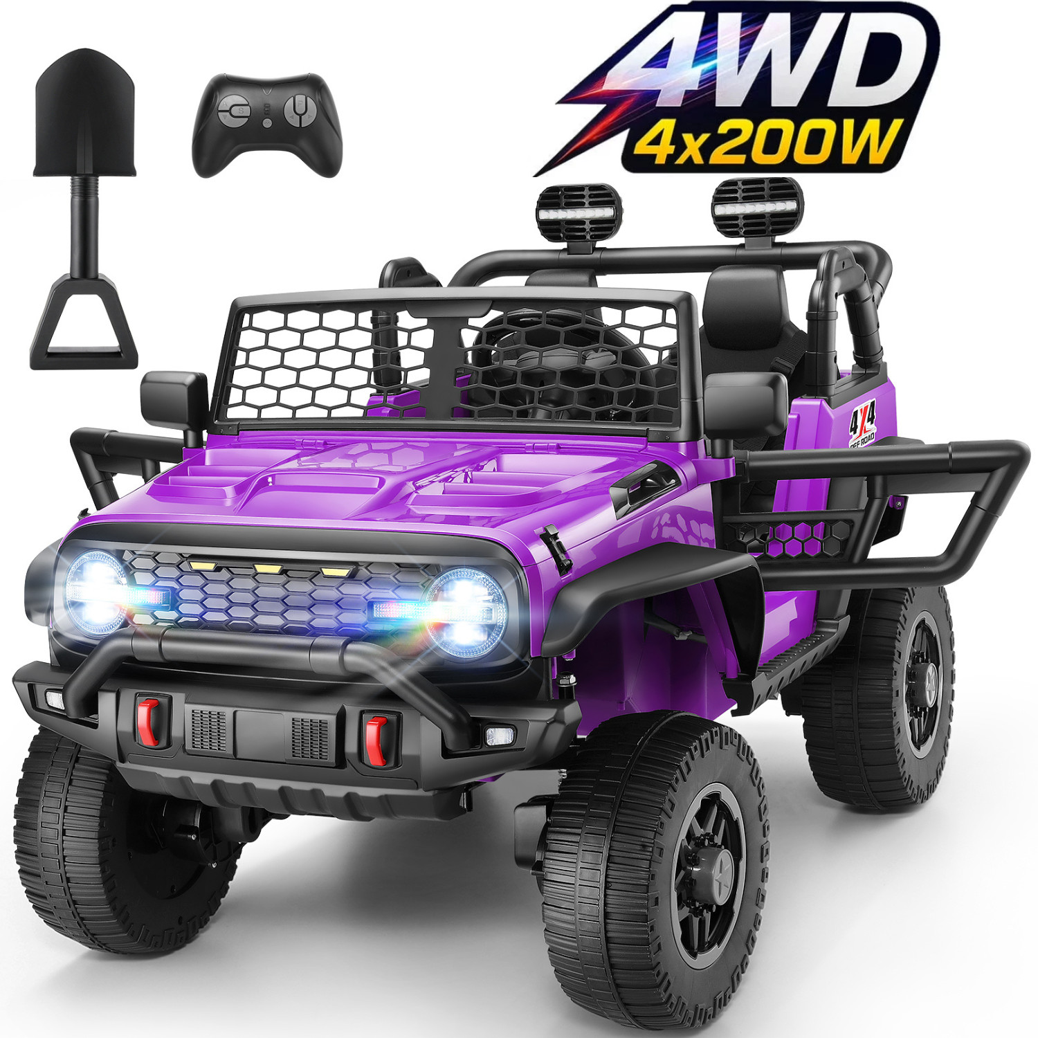 24V Ride on Car 2 Seater Battery Powered Electric Truck 4WD/2WD Remote Control🛒