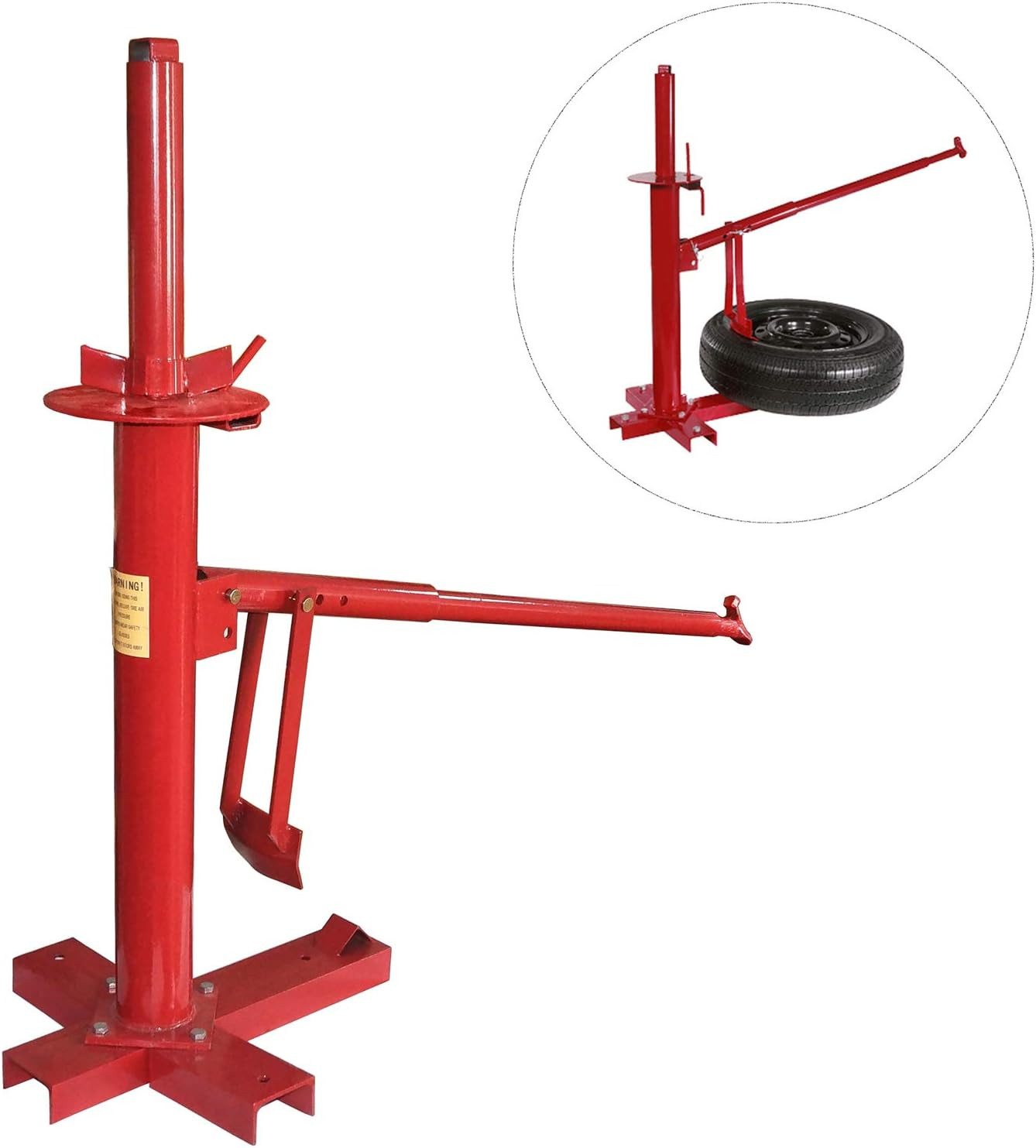 – Portable Tire Changer Changing Machine Car Truck Motorcycle Manual Bead Breake